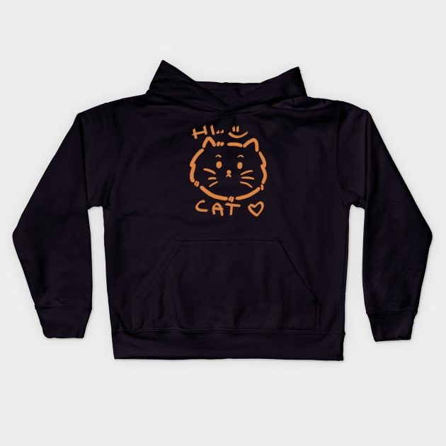 Hi cat Kids Hoodie by Lish Design